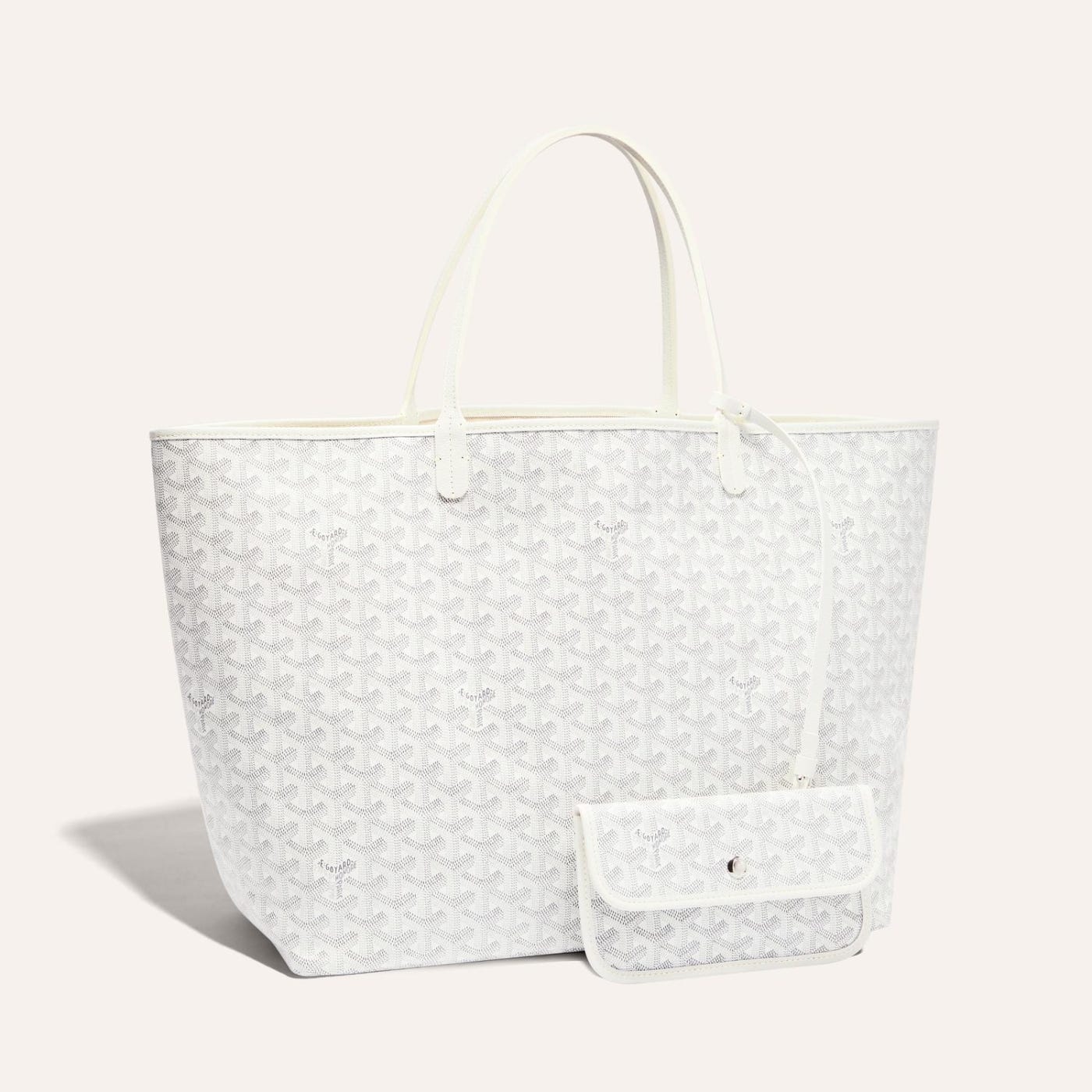 Goyard Saint Louis GM Tote Bag White - Image 1